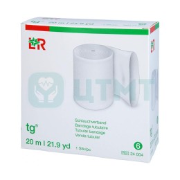 Бинты трубчатые tg (тг), 6,5 см х 20 м, размер 6