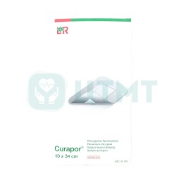 Повязки абсорбирующие для поверхностных ран Curapor, 10 х 34 см