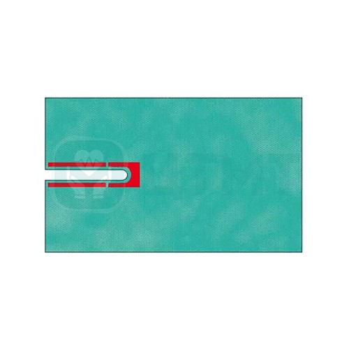 Простыня операц. с вырезом, 2-слойная Raucodrape OR Split Sheets 7 х 30 см, 75 х 90 см, 33062
