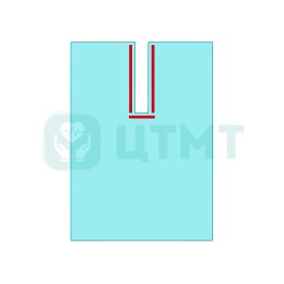 Простыня операц. с вырезом Raucodrape OR Split Sheets п/э пленка 14 х 75 см, 150 х 240 см