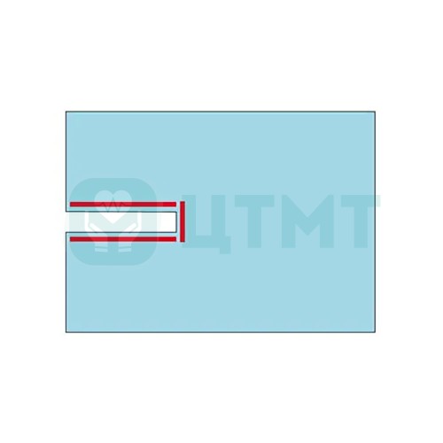 Простыня операц. с вырезом Raucodrape OR Split Sheets п/э пленка 14 х 75 см, 150 х 240 см, 33066