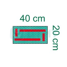 Простыня для промежности Раукодрейп (Raucodrape Perineal drape), 20 x 40 см