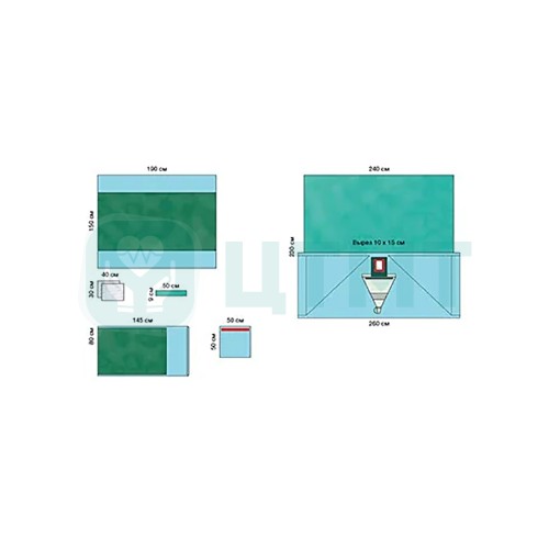 Комплект для гинекологии II Раукодрейп (Raucodrape Gynaecology Set II), 33365