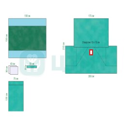 Комплект для литотомии Раукодрейп (Raucodrape Lithotomy Set)
