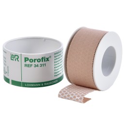 Пластырь для фиксации повязок Porofix, 2,5 см х 5 м