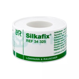 Пластырь для фиксации повязок Silkafix, 2,5 см х 5 м