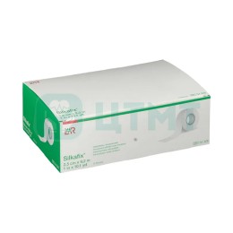 Пластырь для фиксации повязок Silkafix, 2,5 см х 9,2 м