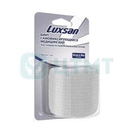 Бинт самофиксирующийся медицинский эластичный на пропиленовой основе 6 см х 4м