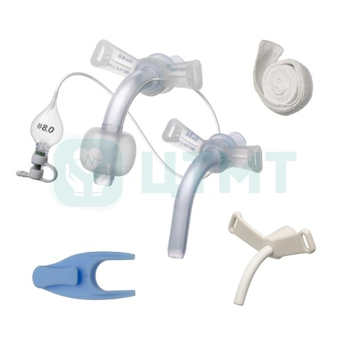 Трубка трахеостомическая R-Trach с манжетой, с принадлежностями, размер 8,0