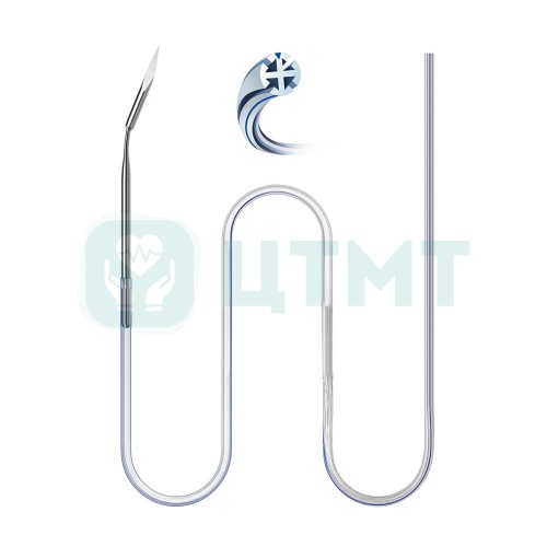 Трубка дренажная одноразовая силиконовая круглая с пазами со сгибаемым стилетом 19 Fr