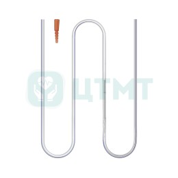 Трубка дренажная одноразовая силиконовая круглая с пазами 27 Fr