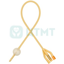 Катетер урологический Фолея трехходовой с гидрофильным покрытием 16 Сh/Fr