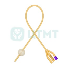 Катетер урологический Фолея силиконовый трехходовой 22 Ch/Fr