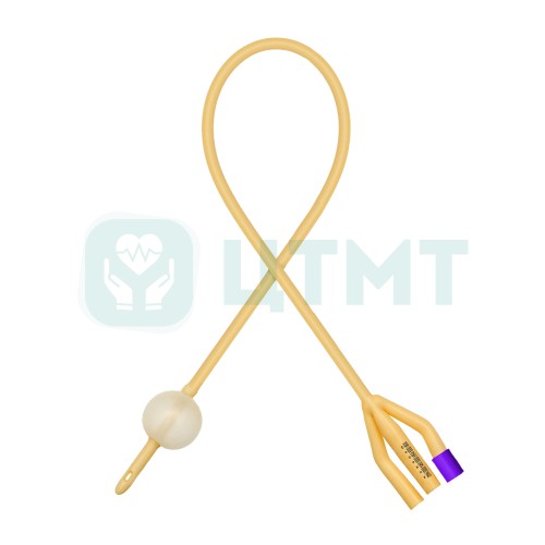 Катетер урологический Фолея силиконовый трехходовой 22 Ch/Fr