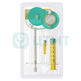 Набор для эпидуральной анестезии Ref 1690: - игла для эпидуральной анестезии, Tuohy (Туохи) 1,65 х 90 мм, катетер эпидуральный