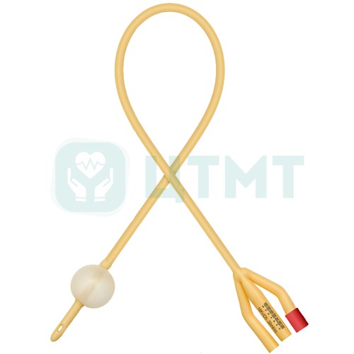 Катетер урологический Фолея трехходовой с гидрофильным покрытием 18 Сh/Fr