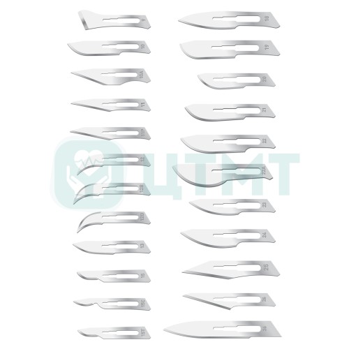 Лезвие одноразовое хирургическое, из нержавеющей стали №11, 100 шт