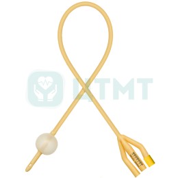 Катетер урологический Фолея трехходовой с гидрофильным покрытием 20 Сh/Fr