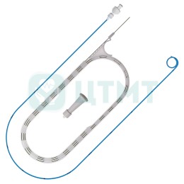 Набор стента мочеточникового BlueSMono:- стент однопетлевой О/О, полиуретан, гидрофил, 6Fr/70 см, стальная струна ПТФЭ, коннектор