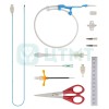 Набор для установки катетера венозного центрального периферически вводимого одноканального, 4 Fr х 60 см, катетер