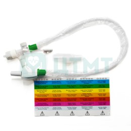 Система закрытая аспирационная Cathy с гофрированной трубкой СН14 35см 4,7мм зеленая