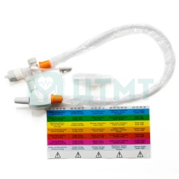 Система закрытая аспирационная Cathy с гофрированной трубкой СН16 35см 5,3мм оранжевая