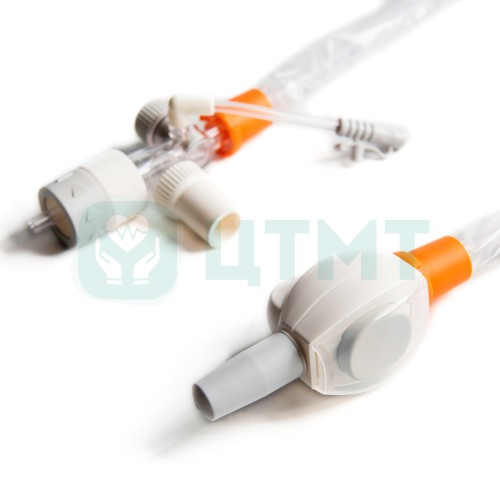 Система закрытая аспирационная Cathy с гофрированной трубкой СН16 55см 5,3мм оранжевая