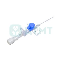 Катетер в/в с крыльями и инъек. портом 22Gx25 мм, полиуретан POLYFLEX 4 р/к полосы