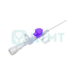 Катетер в/в с крыльями и инъек. портом 26Gx19 мм, полиуретан POLYFLEX 4 р/к полосы