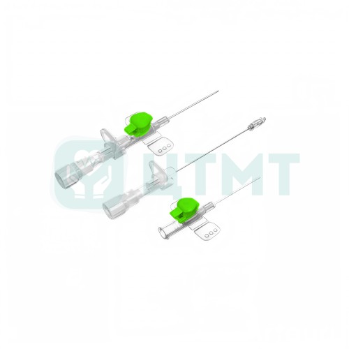 Катетер в/в с крыльями, без порта 18Gx32 мм, полиуретан POLYSAFETY BC 6 р/к полос