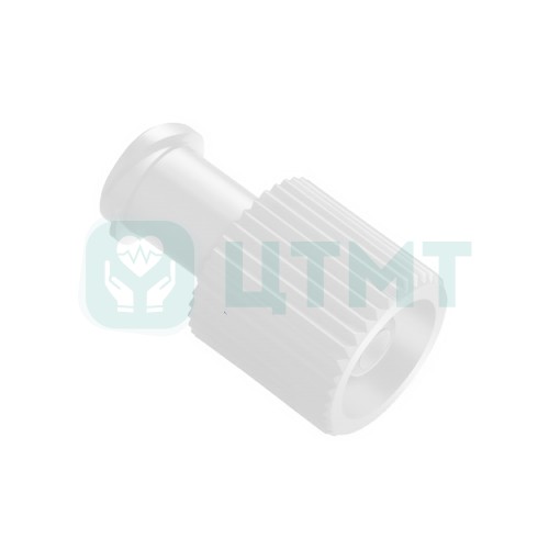 Заглушка инфузионная универсальная белая с 36 ребрами