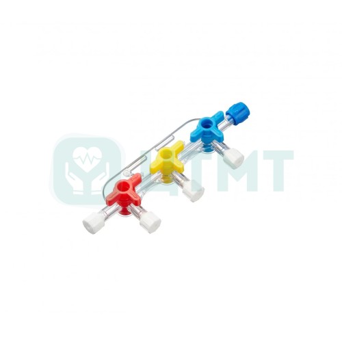 Коннектор инфузионный четырехходовой Three Stopcock Manifold (3 краника)