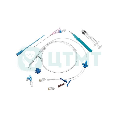 Набор для катетеризации центральных вен «Novocent Pro duo», 5FR /20G(P)-18G(D), L-80 мм (двупросветный)