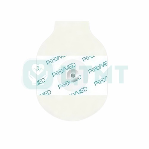 ЭКГ электрод одноразовый, твердогелевый, 50х36 мм, защелка из нержавеющей стали, на вспененной основе