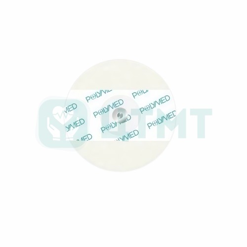 ЭКГ электрод одноразовый, твердогелевый, Ø40 мм, защелка рентгенопрозрачная, на тканевой основе