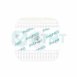 ЭКГ электрод одноразовый, твердогелевый, 49х48 мм, защелка из нержавеющей стали, на тканевой основе