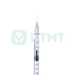 Шприц 3-комп, одноразовый, туберкулин. 1мл, игла 26G 3/8" (0,45x10), Luer Slip, стерильный