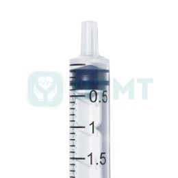 Шприц 3-комп, одноразый, №10, 2 (2,5) мл, игла 23G (0,6х25), Luer Slip, стерильный